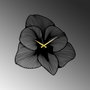 Wallity Aprire Reloj de Pared Decorativo de Metal Negro 70 x 70 cm